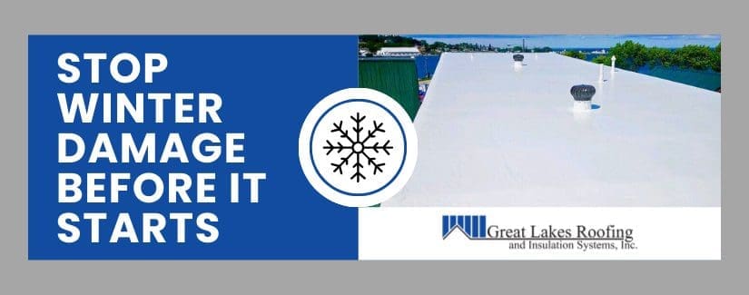 Great Lakes Roofing winter roof preparation for commercial buildings
